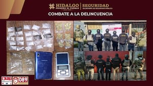 Cateos en Mineral del Monte dejan dos detenidos y aseguran droga