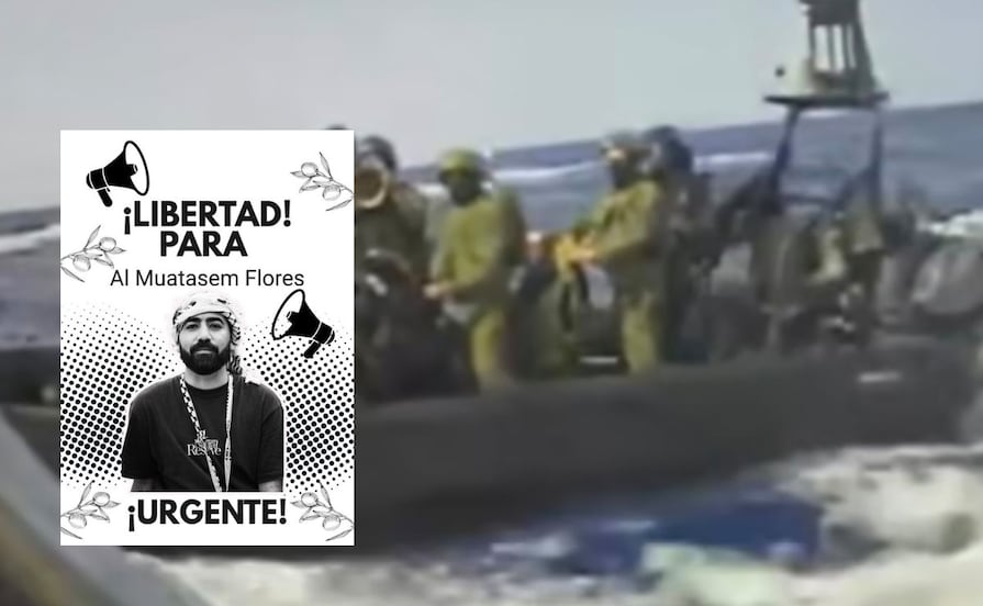 Familiares de hidalguense retenido en flotilla rumbo a Gaza exigen información y su liberación