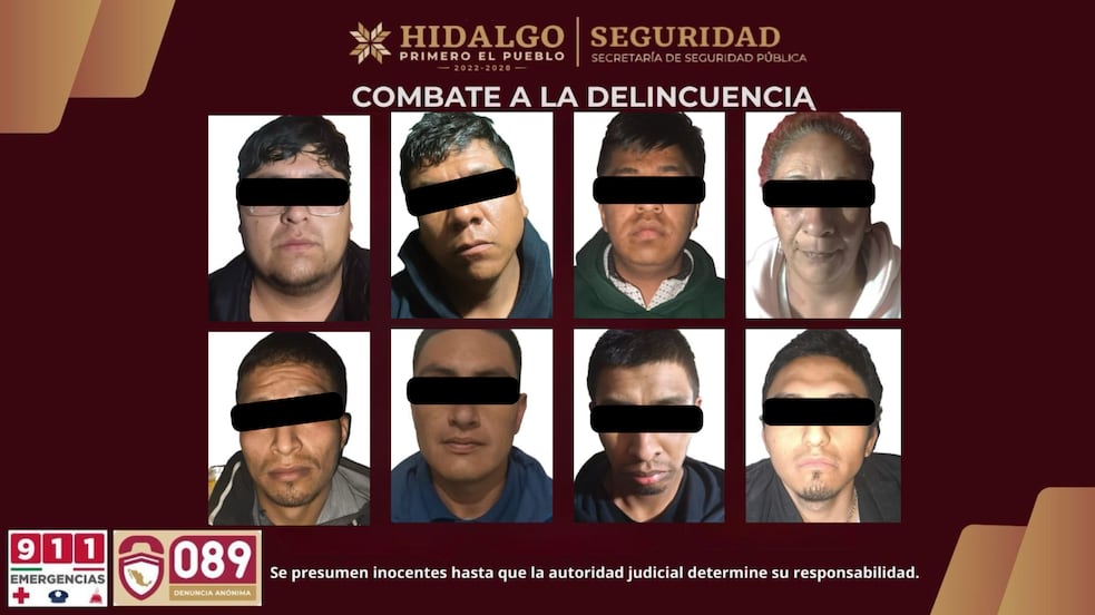 Cateo en Tolcayuca deja ocho detenidos y casi 300 dosis de droga aseguradas