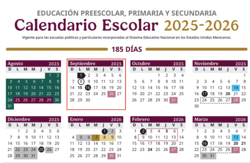 Calendario Escolar 2025-2026