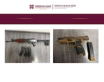 Detienen a dos mujeres y un hombre con presunta droga y armas en Tula
