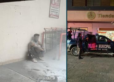 Detienen a presunto asaltante que rocía gasolina en tienda 3B