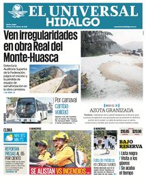 Portada El Universal Hidalgo 21/02/25