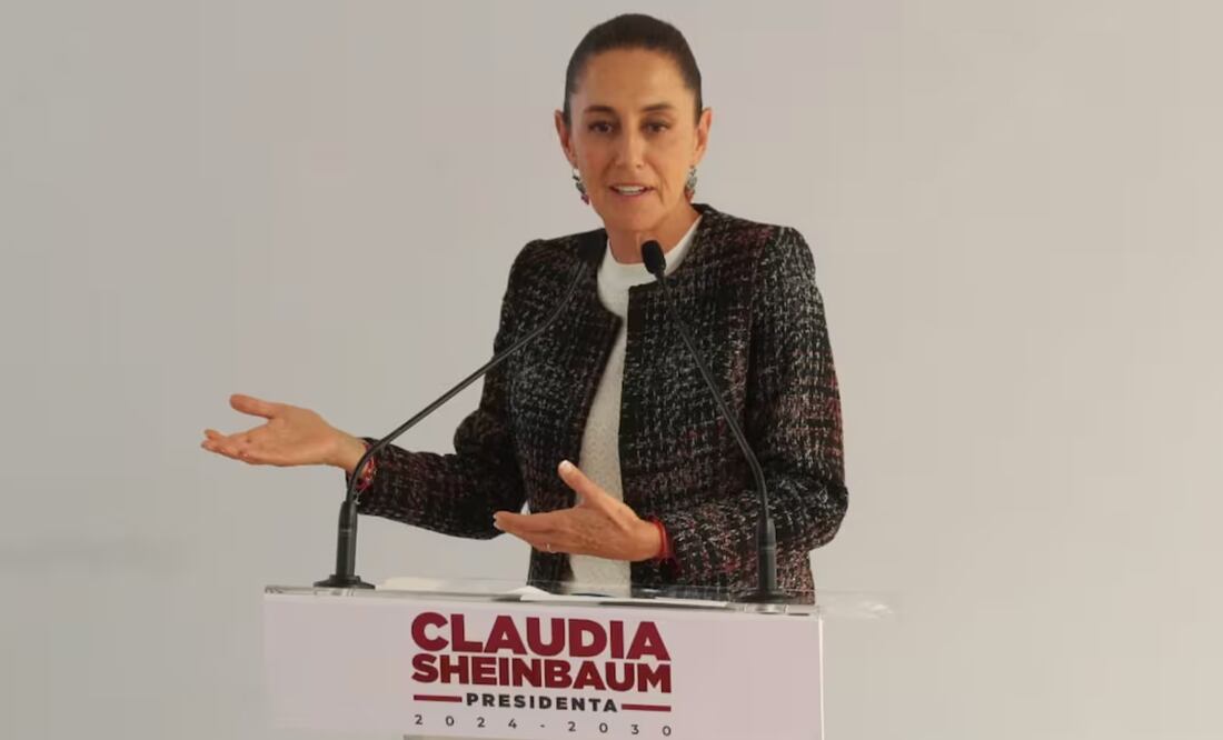 Claudia Sheinbaum en su conferencia del 17 de septiembre. Foto: Francisco Rodríguez / EL UNIVERSAL