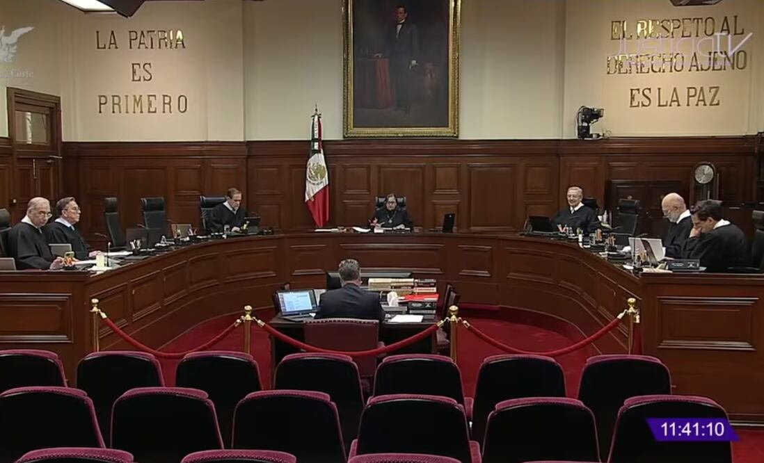 Sesión de la Suprema Corte de Justicia de la Nación. Foto: Captura de pantalla
 I Foto: Toma de video