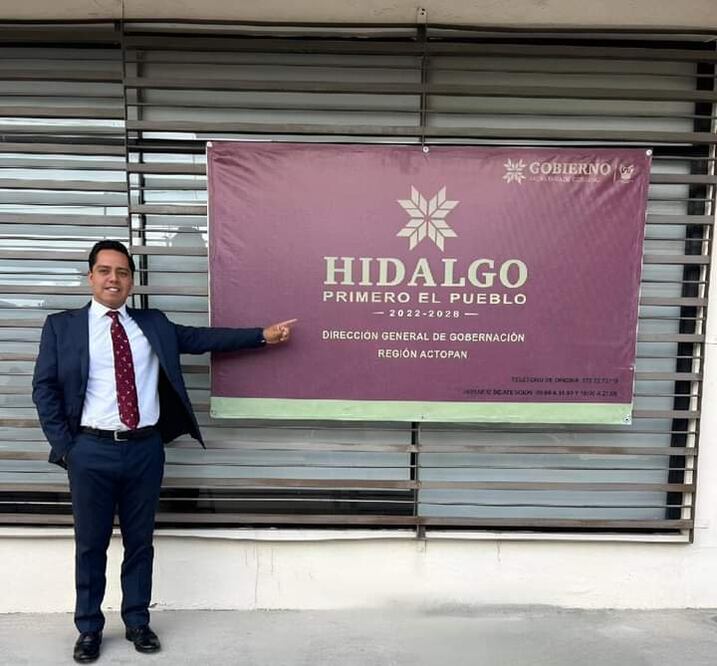 Luis Alfonso Rodríguez Rivera, quien se desempeñaba como regidor en el municipio de Ixmiquilpan, fue nombrado como  director de Gobernación de la región de Actopan I Foto: Especial