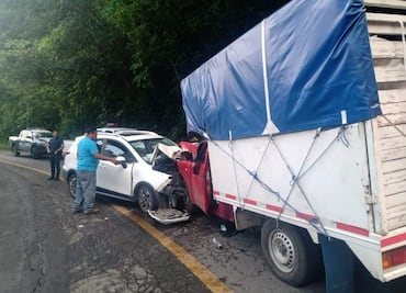 Choque deja un herido en la sierra huasteca