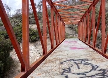 Dos puentes peatonales en malas condiciones señalan vecinos de Cruz de los Ciegos