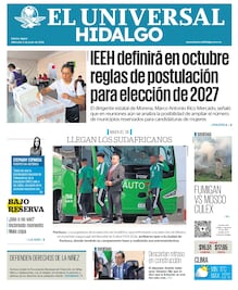 Portada El Universal Hidalgo 3/6/26