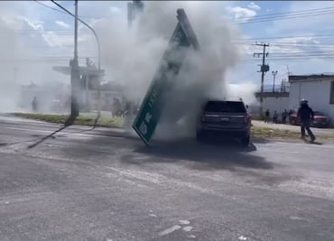 Choque en carretera Pachuca-Actopan deja dos lesionados