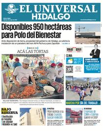Portada El Universal Hidalgo 02/05/25