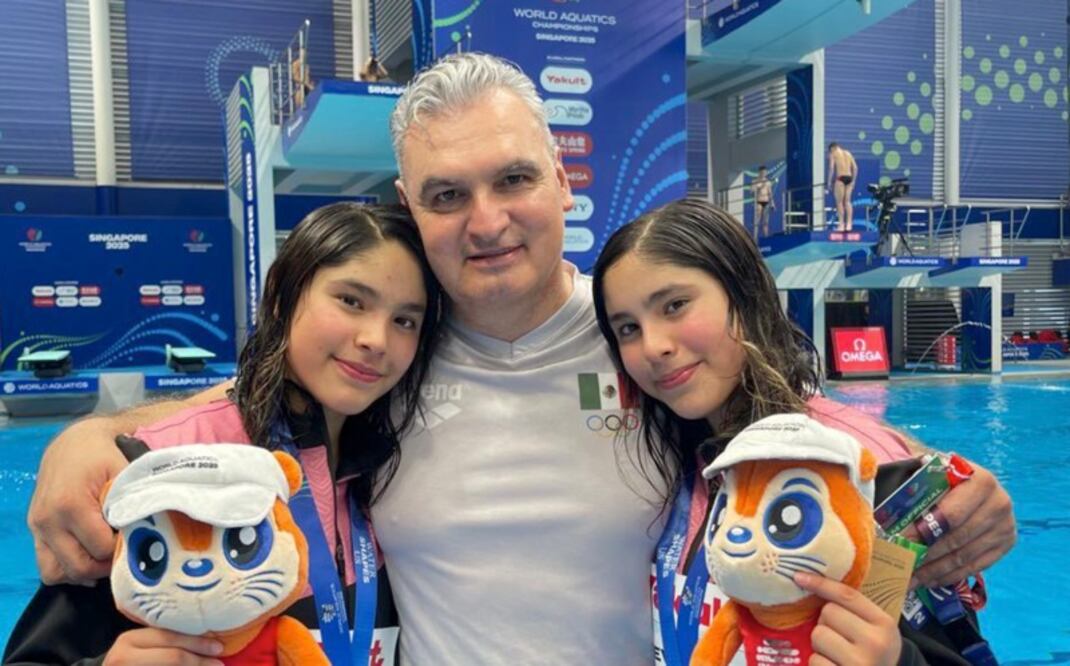 Iván Bautista, Mía y Lía Cueva I Foto: @Conadeoficial