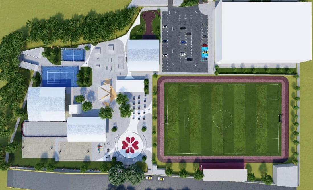 Unidad deportiva Ixmiquilpan I Foto: FB Emanuel Hernández