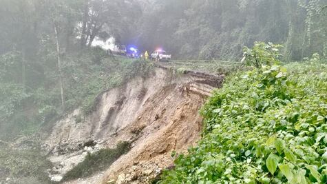 Deslave afecta un carril en la México–Tampico a la altura de Zacualtipán