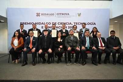 Reconocen el talento científico en Hidalgo con el Premio de Ciencia, Tecnología e Innovación 2024