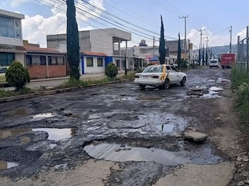 Lluvias dejan calles intransitables en zona metropolitana de Pachuca