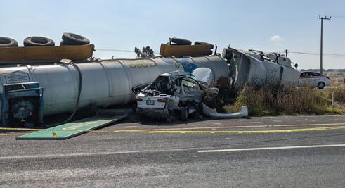 Accidente en la México-Pachuca deja a un hombre herido